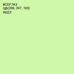 #CEF7A3 - Reef Color Image