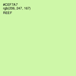 #CEF7A7 - Reef Color Image