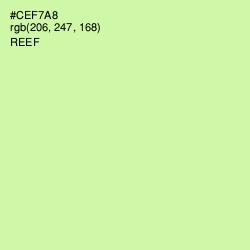 #CEF7A8 - Reef Color Image