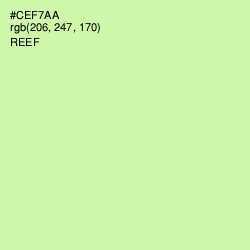 #CEF7AA - Reef Color Image