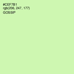 #CEF7B1 - Gossip Color Image
