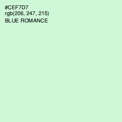 #CEF7D7 - Blue Romance Color Image