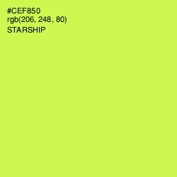 #CEF850 - Starship Color Image