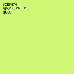 #CEF874 - Sulu Color Image