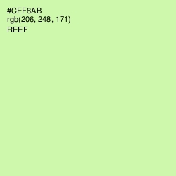 #CEF8AB - Reef Color Image