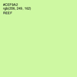 #CEF9A2 - Reef Color Image