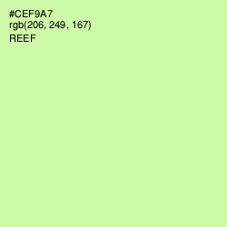 #CEF9A7 - Reef Color Image