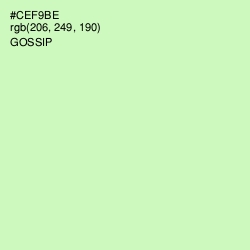 #CEF9BE - Gossip Color Image