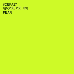 #CEFA27 - Pear Color Image