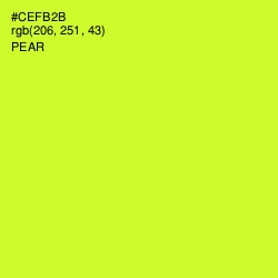 #CEFB2B - Pear Color Image