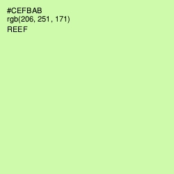 #CEFBAB - Reef Color Image