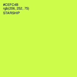 #CEFC4B - Starship Color Image