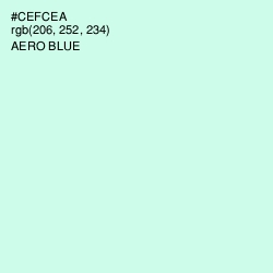 #CEFCEA - Aero Blue Color Image