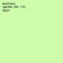 #CEFDAC - Reef Color Image