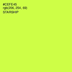 #CEFE45 - Starship Color Image