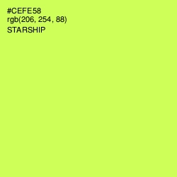 #CEFE58 - Starship Color Image
