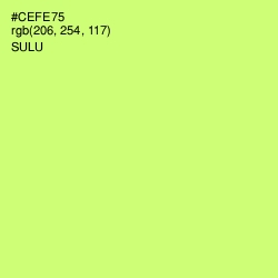 #CEFE75 - Sulu Color Image