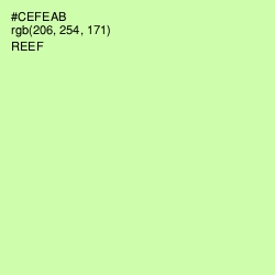 #CEFEAB - Reef Color Image