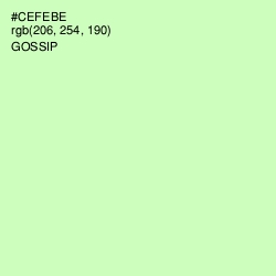 #CEFEBE - Gossip Color Image