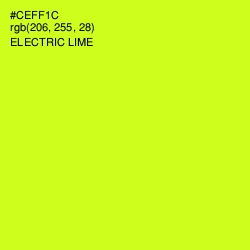 #CEFF1C - Electric Lime Color Image