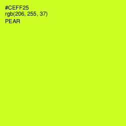 #CEFF25 - Pear Color Image