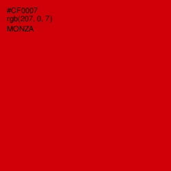 #CF0007 - Monza Color Image