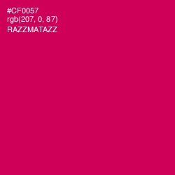 #CF0057 - Razzmatazz Color Image