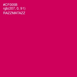 #CF005B - Razzmatazz Color Image