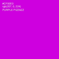 #CF00E0 - Purple Pizzazz Color Image