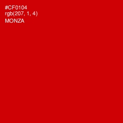 #CF0104 - Monza Color Image