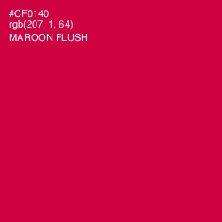 #CF0140 - Maroon Flush Color Image