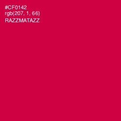 #CF0142 - Razzmatazz Color Image