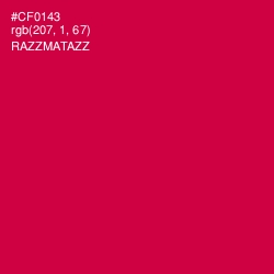 #CF0143 - Razzmatazz Color Image