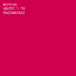 #CF014C - Razzmatazz Color Image