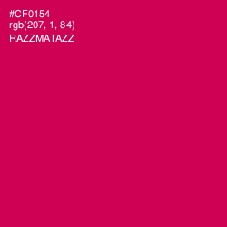 #CF0154 - Razzmatazz Color Image