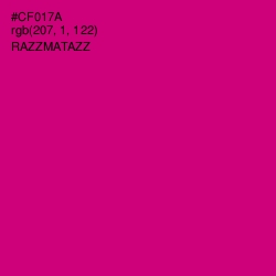 #CF017A - Razzmatazz Color Image