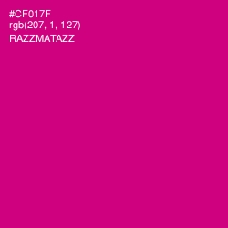 #CF017F - Razzmatazz Color Image