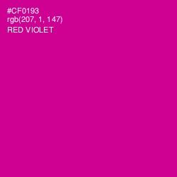 #CF0193 - Red Violet Color Image