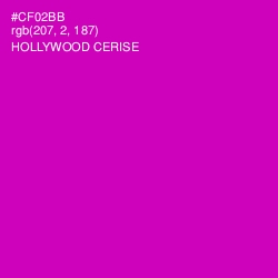 #CF02BB - Hollywood Cerise Color Image