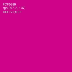 #CF0389 - Red Violet Color Image