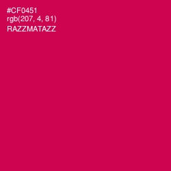 #CF0451 - Razzmatazz Color Image