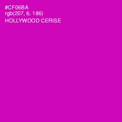 #CF06BA - Hollywood Cerise Color Image