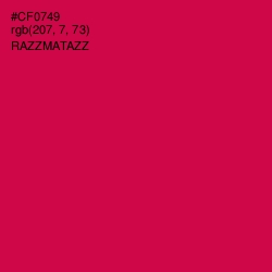 #CF0749 - Razzmatazz Color Image