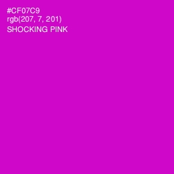 #CF07C9 - Shocking Pink Color Image