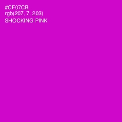 #CF07CB - Shocking Pink Color Image