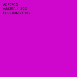 #CF07CD - Shocking Pink Color Image