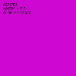 #CF07D3 - Purple Pizzazz Color Image