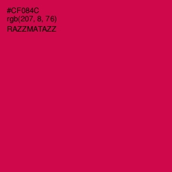 #CF084C - Razzmatazz Color Image