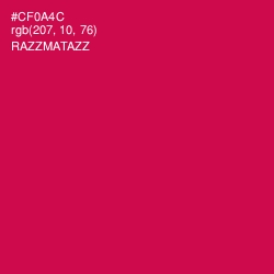 #CF0A4C - Razzmatazz Color Image