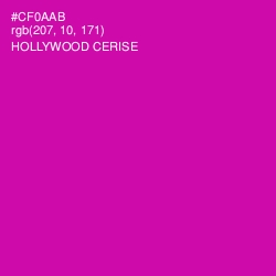 #CF0AAB - Hollywood Cerise Color Image